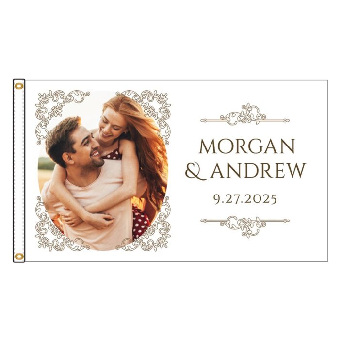 Personalized Wedding Flags