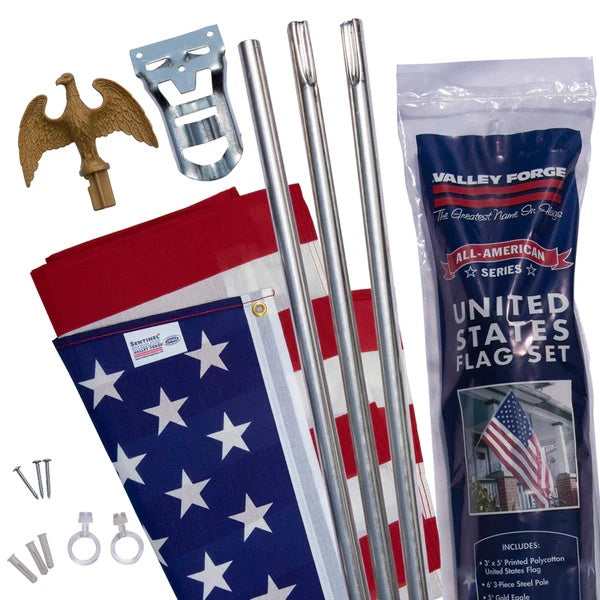 Residential Outdoor Flagpole Sets | Flag & Pole Kits | Made in the USA