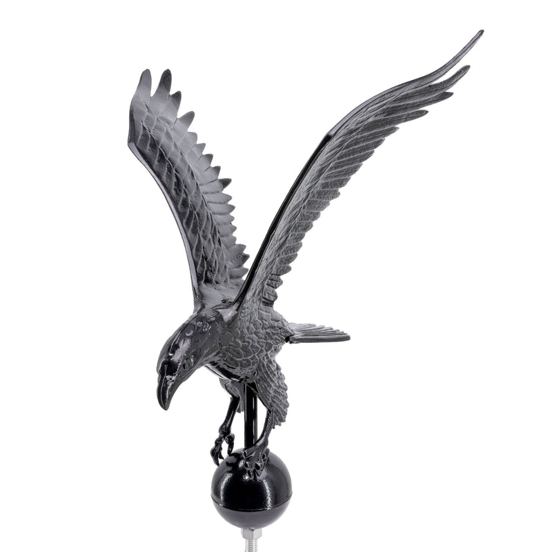 Load image into Gallery viewer, Black Cast Aluminum Eagle Flagpole Ornament