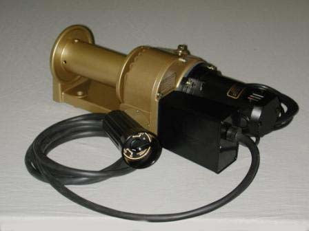 Load image into Gallery viewer, Heavy-duty electric winch, showing it's large power cable.