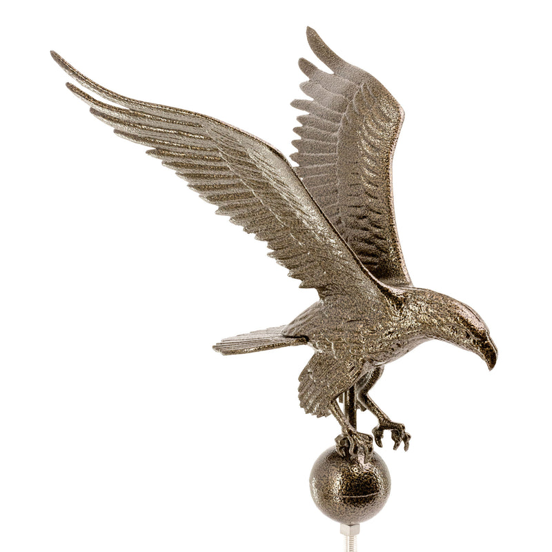Load image into Gallery viewer, Hammered Bronze Cast Aluminum Eagle Flagpole Ornament