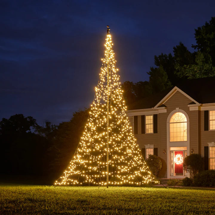 Load image into Gallery viewer, Fairybell Warm White Flagpole Christmas Tree Light