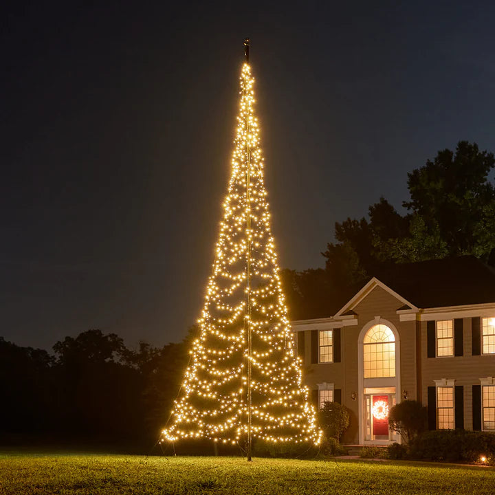 Load image into Gallery viewer, Fairybell Warm White Flagpole Christmas Tree Light