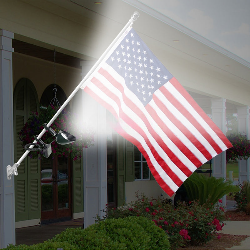 Load image into Gallery viewer, LIBERTY BELL Solar Flagpole Light for Wall Mount FPL35