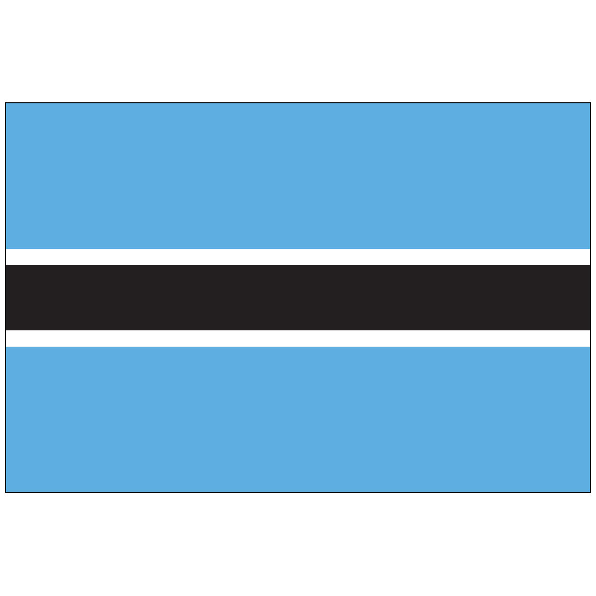 Botswana - Nylon World Flag