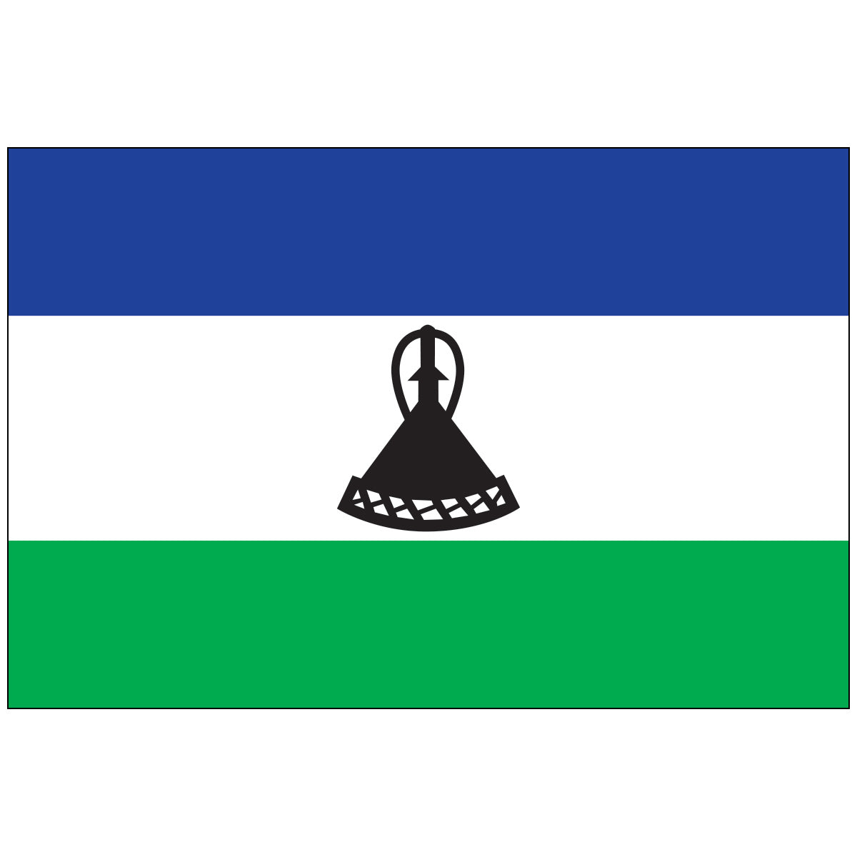 Lesotho - Nylon World Flag
