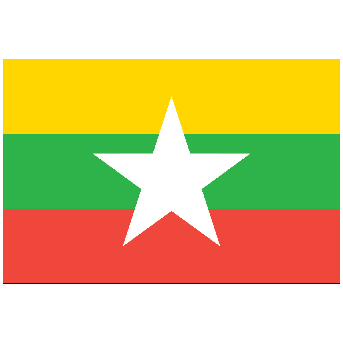 Myanmar - Nylon World Flag