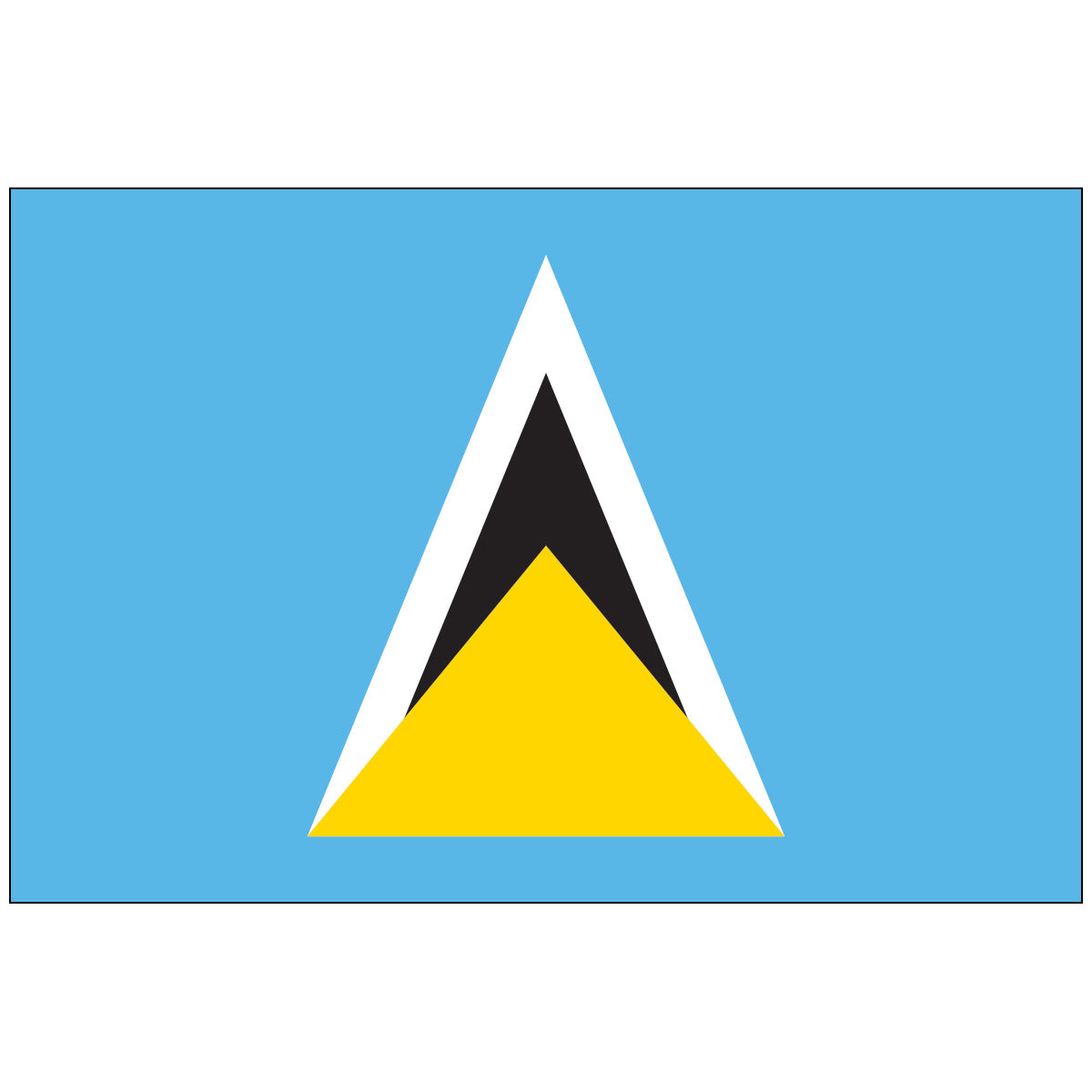St. Lucia - Nylon World Flag