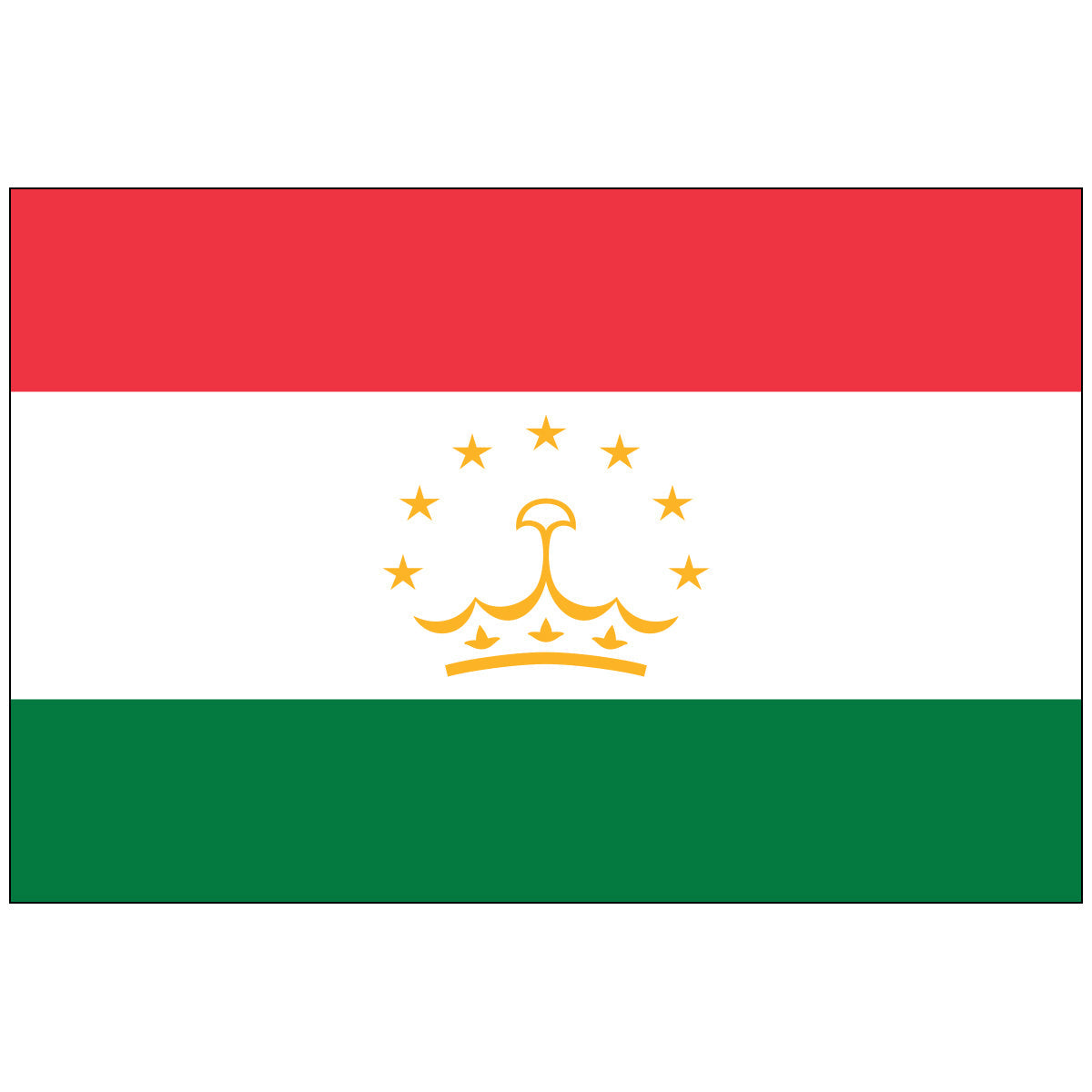 Tajikistan - Nylon World Flag