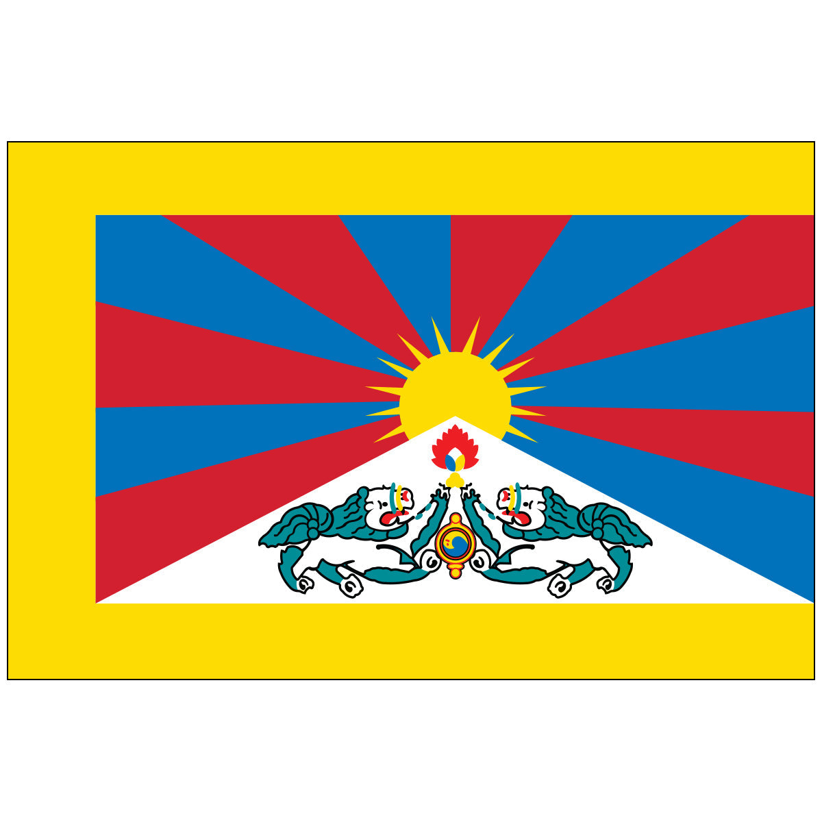 Tibet - E-Poly World Flag