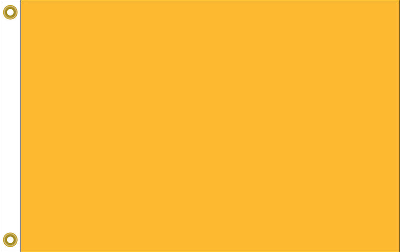Load image into Gallery viewer, Solid gold/yellow color nylon flag, used as the International Code of Signals flag for 'Q' (Quebec) or "vessel is healthy, request clearance."