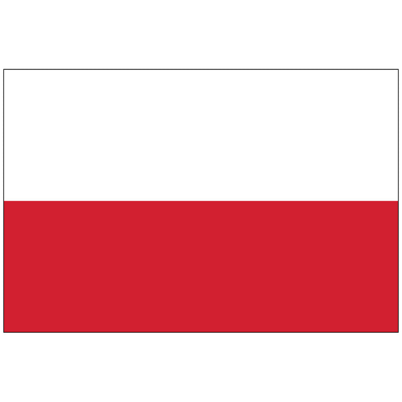 Load image into Gallery viewer, Poland world flag featuring clean horizontal bicolor design with white upper stripe and red lower stripe in simple rectangular format