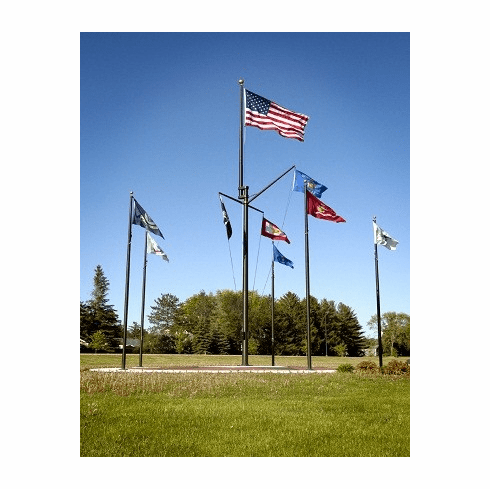 Internal Aluminum Flagpoles | Winch Cable Halyard System | Washington Series | Made in the USA