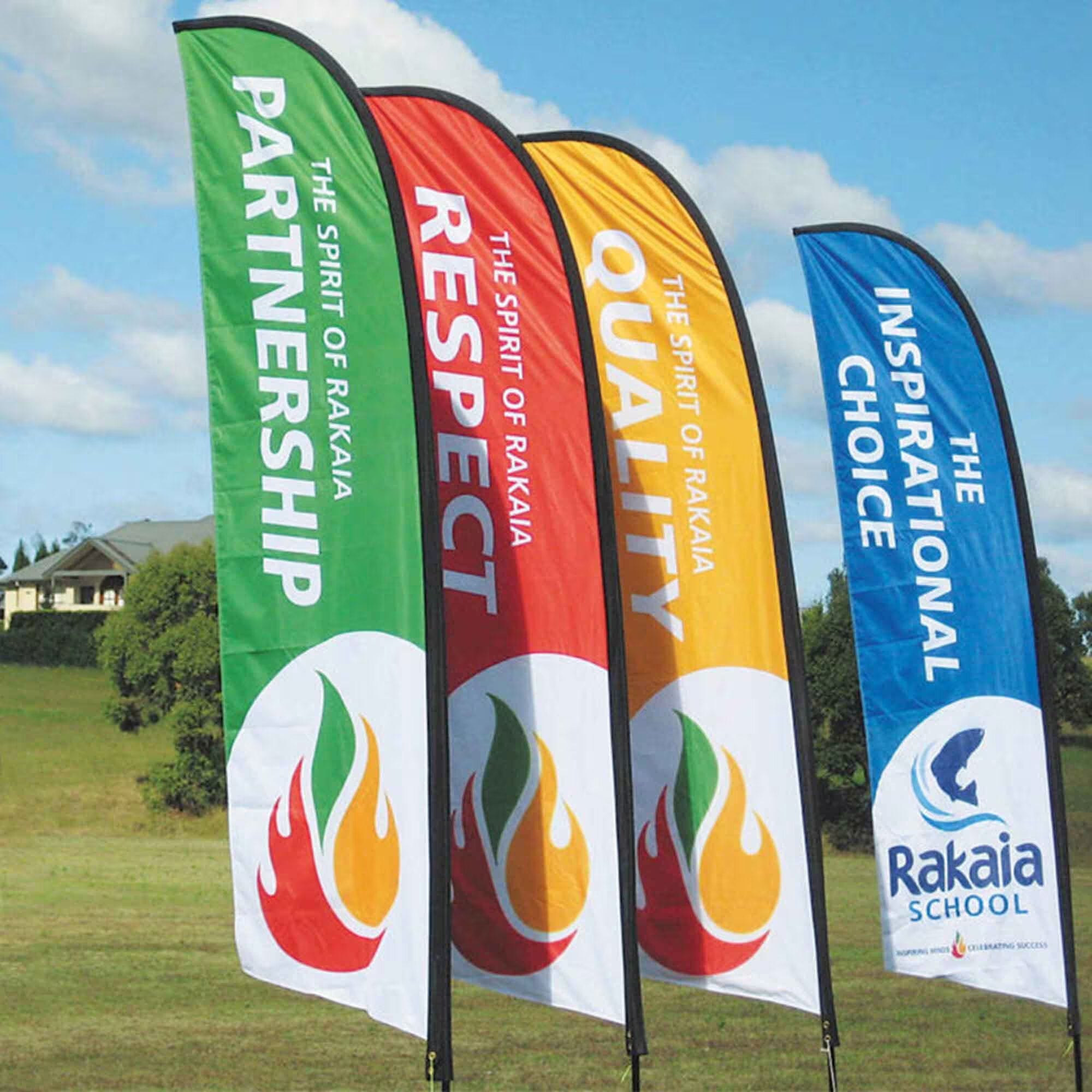 Advertising and Event Flagpoles | Banner, Feather, Tailgate & Specialty Displays
