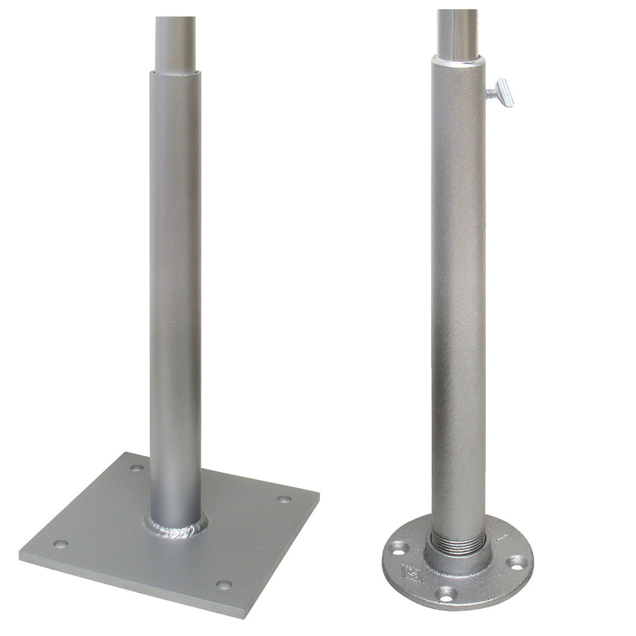 Vertical Wall Mount Aluminum Flagpoles | External Halyard System | Made in the USA