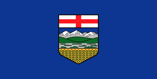 4" x 6" Alberta - Endura-Gloss Mounted Flag
