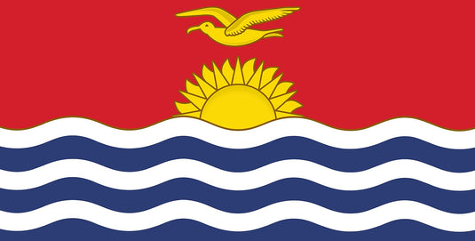 4" x 6" Kiribati - Endura-Gloss Mounted Flag