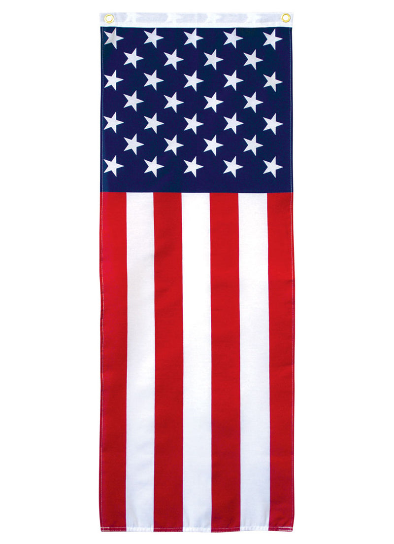 Load image into Gallery viewer, American flag with blue background and white stars on a white background
