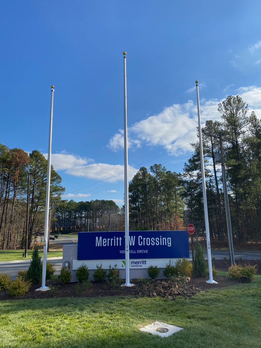 25' Lincoln Series External Halyard Aluminum Flagpole