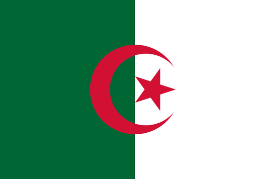 4" X 6" VALPRIN ALGERIA STICK FLAG - POLYESTER