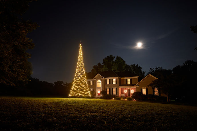 Fairybell Warm White Flagpole Christmas Tree Light