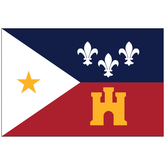 4" x 6" Acadiana - Endura-Gloss Mounted Flag