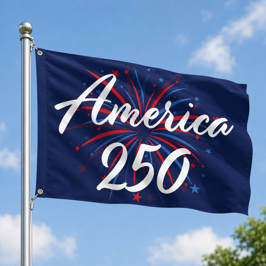 America 250 Celebration Flag – Premium Knit Polyester