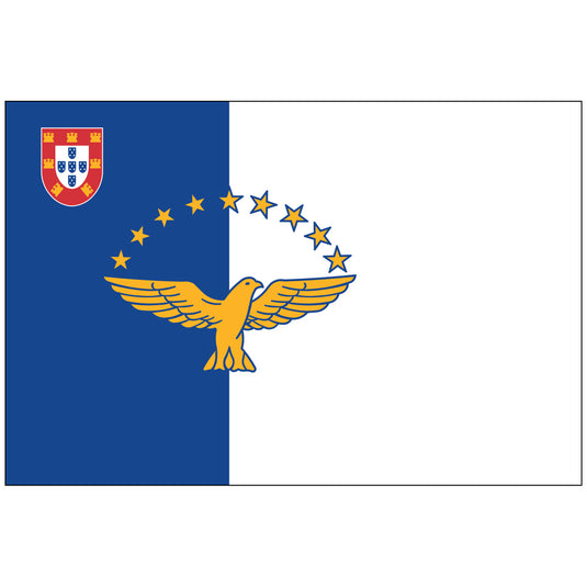 4" x 6" Azores - Endura-Gloss Mounted Flag