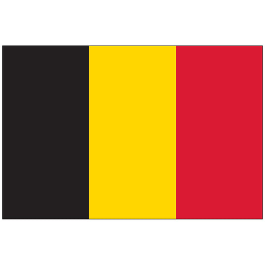4" x 6" Belgium - Endura-Gloss Mounted Flag