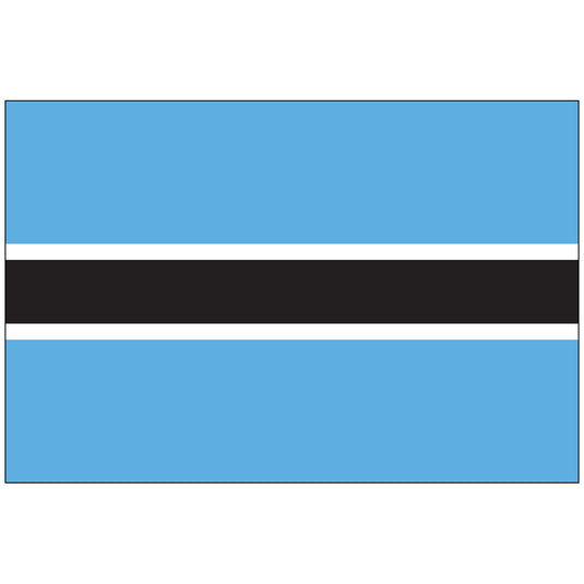 4" x 6" Botswana - Endura-Gloss Mounted Flag