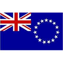 4" x 6" Cook Islands - Endura-Gloss Mounted Flag