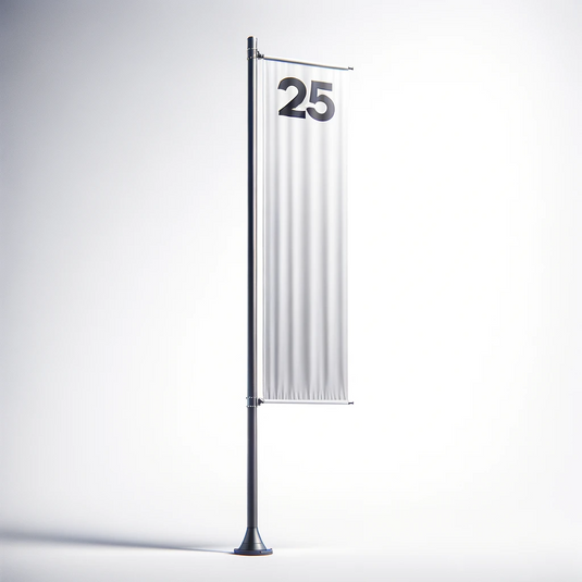 25' Fiberglass Banner Pole