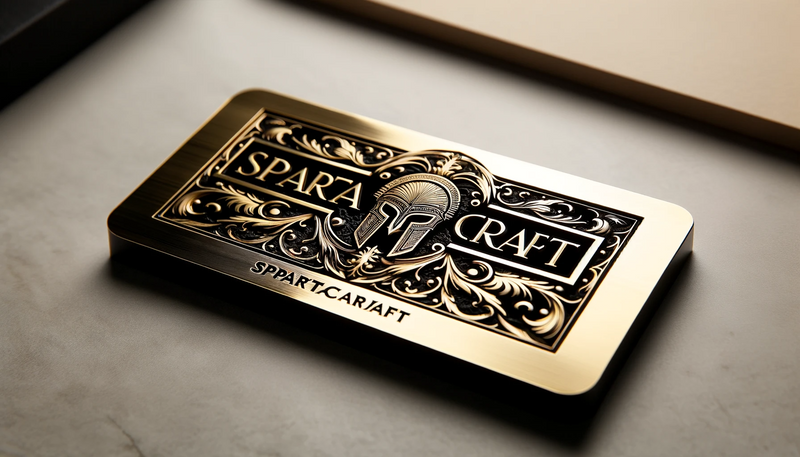 Load image into Gallery viewer, Black on Brass - SpartaCraft
