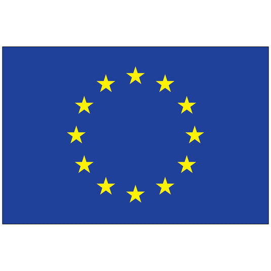 4" x 6" Europe - Endura-Gloss Mounted Flag