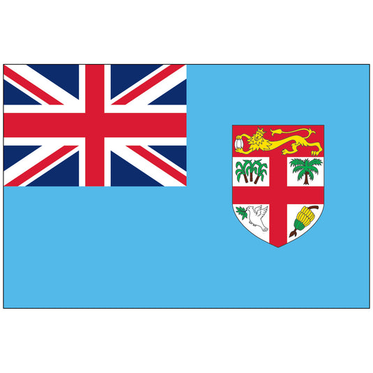 4" x 6" Fiji - Endura-Gloss Mounted Flag