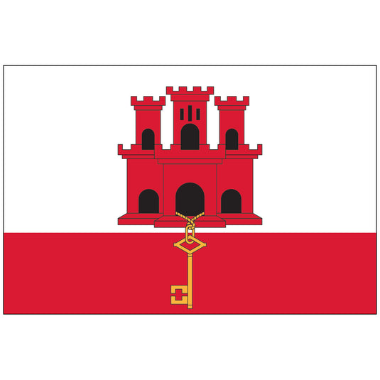 4" x 6" Gibraltar - Endura-Gloss Mounted Flag