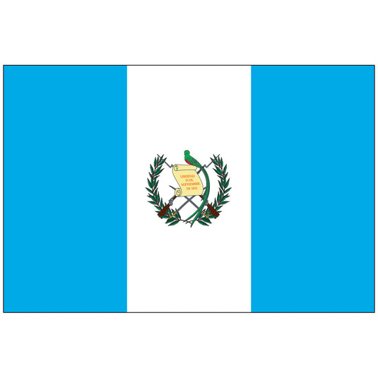 4" x 6" Guatemala (w/ Seal) - Endura-Gloss Mounted Flag