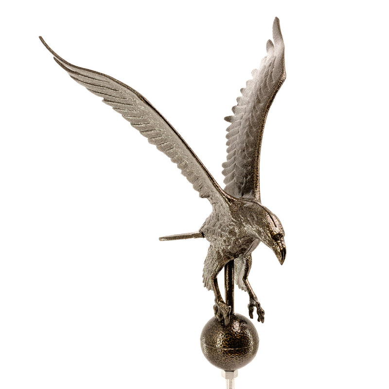 Load image into Gallery viewer, Hammered Bronze Cast Aluminum Eagle Flagpole Ornament
