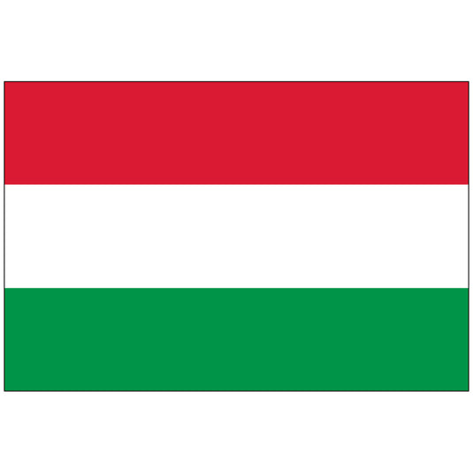 4" x 6" Hungary - Endura-Gloss Mounted Flag