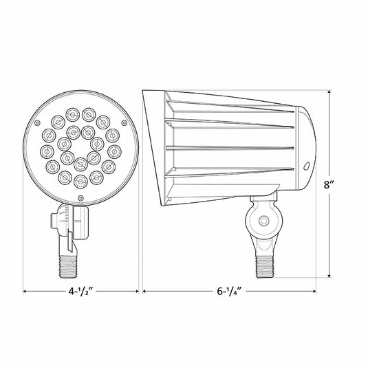 LED-Bullet-Flagpole-Light-Kit-42W – 5,200-Lumens
