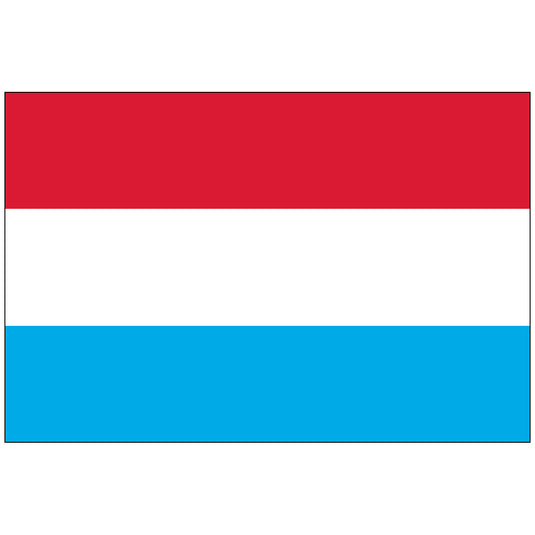 4" x 6" Luxembourg - Endura-Gloss Mounted Flag