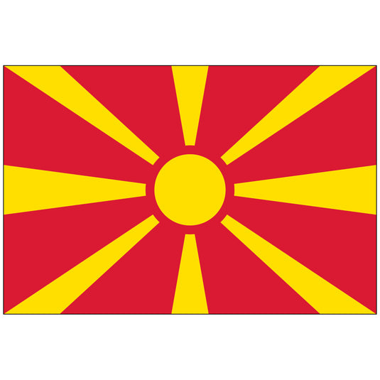 4" x 6" Macedonia - Endura-Gloss Mounted Flag