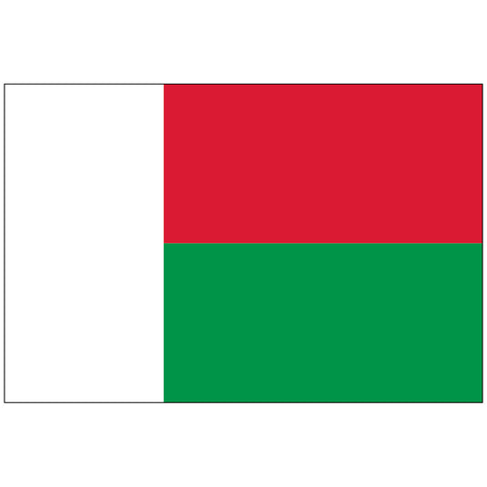 4" x 6" Madagascar - Endura-Gloss Mounted Flag