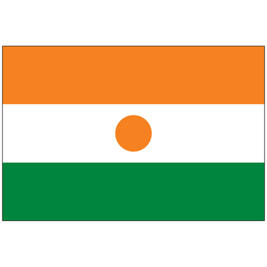 4" x 6" Niger - Endura-Gloss Mounted Flag