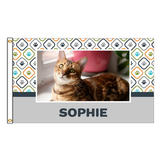 Personalized Digital Nylon Pet Flag