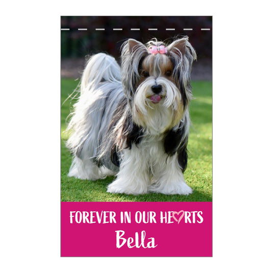 Personalized Nylon Pet Garden Flag - 18" x 12"