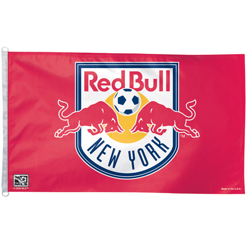 NEW YORK RED BULLS / PATRIOTIC AMERICANA FLAG - DELUXE 3' X 5' MLS