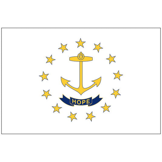 4"x6" Mounted E-Gloss State Flag