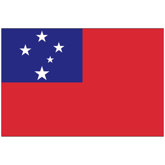 4" x 6" Samoa - Endura-Gloss Mounted Flag