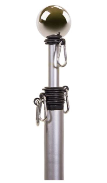 Telescoping Fiberglass Tailgate Aluminum Flagpole